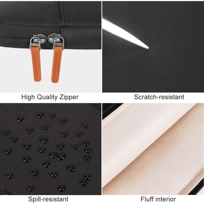 DOMISO 10", 11", 13", 14", 156", 17" ιντσών θήκη χαρτοφύλακα φορητού υπολογιστή Αδιάβροχη θήκη μεταφοράς φορητό προστατευτικό με λαβή