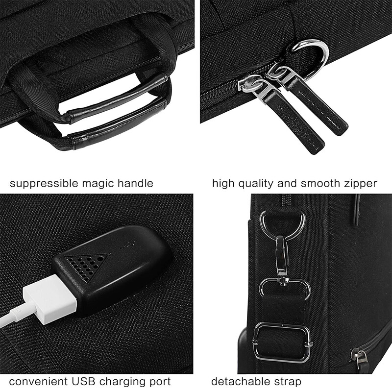 Τσάντα Messenger Χαρτοφύλακα DOMISO 14", 156", 17" ιντσών με θύρα φόρτισης USB