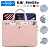 CASEPOKE sieviešu klēpjdatora futrālis 13,3 collu 14,6 collu 15,6 collu rokassomiņa planšetdatoram mobilajam tālrunim klēpjdatora soma priekš Macbook Air Pro Lenovo Xiaomi HP