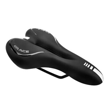 Bike Saddle Gel MTB Mountain Road Велосипедна седалка за мъже, жени PU кожена силиконова удобна мека удароустойчива велосипедна възглавница