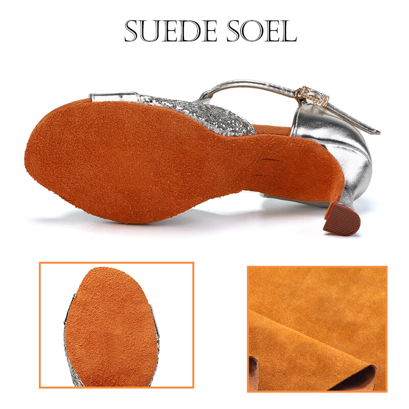 Νέα Latin Dance Παπούτσια για Γυναικεία/Γυναικεία/Κοριτσά/5 Χρώματα/Tango Pole Dancing Παπούτσια χορού με τακούνι 7cm και 5cm