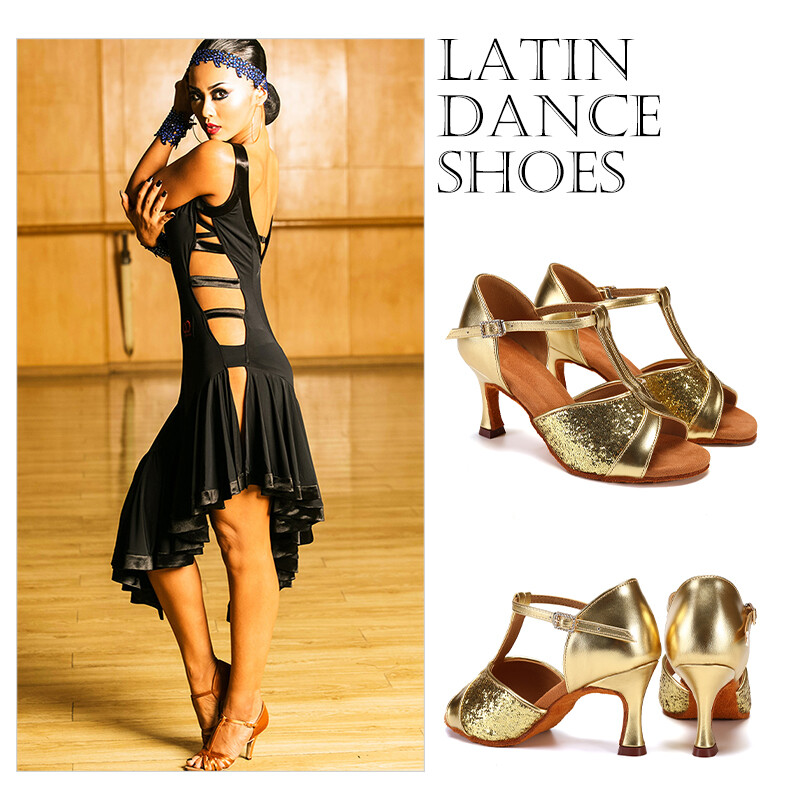 Νέα Latin Dance Παπούτσια για Γυναικεία/Γυναικεία/Κοριτσά/5 Χρώματα/Tango Pole Dancing Παπούτσια χορού με τακούνι 7cm και 5cm