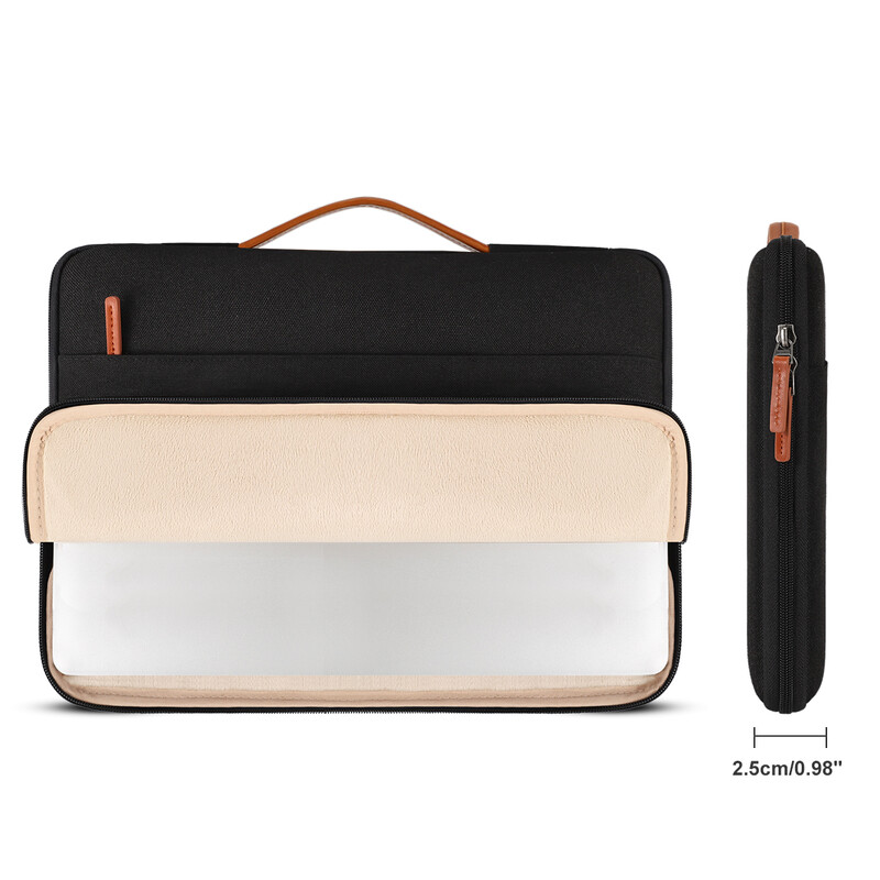 DOMISO 10", 11", 13", 14", 156", 17" ιντσών θήκη χαρτοφύλακα φορητού υπολογιστή Αδιάβροχη θήκη μεταφοράς φορητό προστατευτικό με λαβή