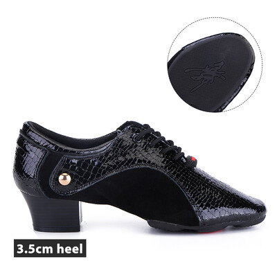 HROYL Unisex deju apavi vīriešiem zēniem sievietēm latīņu balles mūsdienu tango un džeza deju treniņu apavi Salsas skolotāju prakses apavi