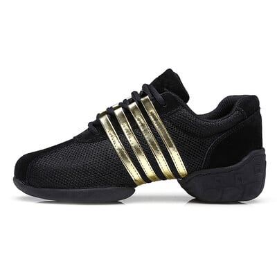 HROYL Dance kedas Unisex sporta deju apavi Sieviešu meitenes Mūsdienu sporta Hip Hop Džeza kedas Kurpes Salsa Square Deju apavi