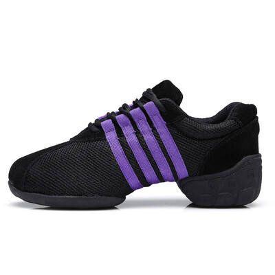HROYL Dance kedas Unisex sporta deju apavi Sieviešu meitenes Mūsdienu sporta Hip Hop Džeza kedas Kurpes Salsa Square Deju apavi