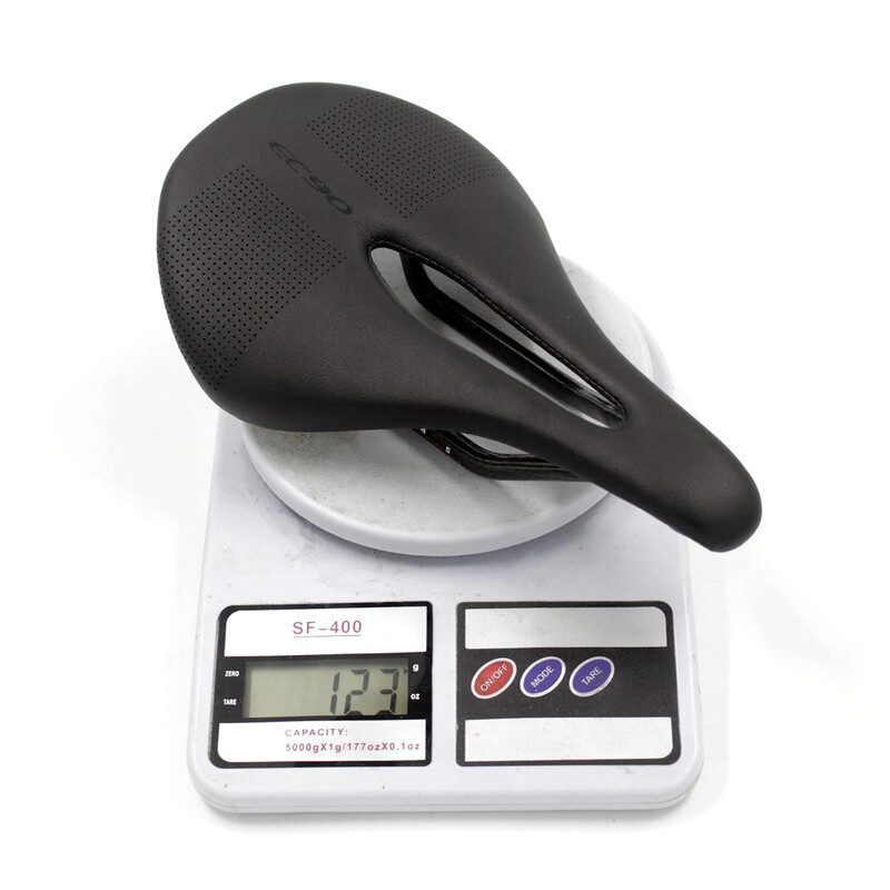 Η νέα σέλα ποδηλάτου δρόμου BALUGOE Carbon+Leather MTB Σέλα ποδηλάτων Mountain Bike Racing Saddle PU Αναπνεύσιμο μαλακό μαξιλάρι καθίσματος