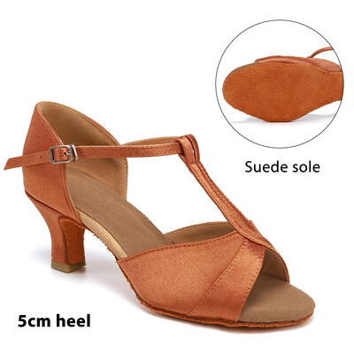 Sieviešu deju apavi dejošanai Sievietēm/meitenēm/dāmu balles zālei Latin Modern Tango&Salsa 5,5/7,5 CM Deju apavi ar papēžu treniņu sandales