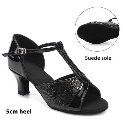 Női tánccipő tánchoz Női/lányok/női báltermi latin modern tango és salsa 5,5/7,5 cm-es sarkú tánccipő edzőszandál
