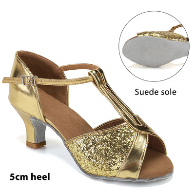 Sieviešu deju apavi dejošanai Sievietēm/meitenēm/dāmu balles zālei Latin Modern Tango&Salsa 5,5/7,5 CM Deju apavi ar papēžu treniņu sandales