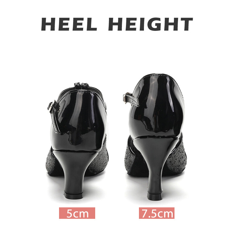 Γυναικεία παπούτσια χορού για χορευτικές γυναίκες/κορίτσια/γυναικεία αίθουσα χορού Latin Modern Tango&Salsa 5,5/7,5CM Παπούτσια προπόνησης με τακούνι