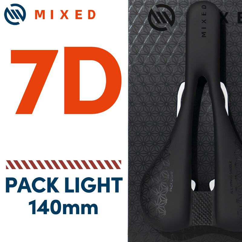 MIXED Full Carbon Fiber Saddle Pack 5D 6D 7D Εξαιρετικά ελαφρύ μαξιλάρι 143mm 155mm για ανταλλακτικά ποδηλάτων δρόμου MTB Mountain Bicycle