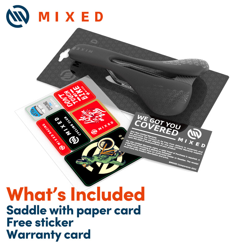 MIXED Full Carbon Fiber Saddle Pack 5D 6D 7D Εξαιρετικά ελαφρύ μαξιλάρι 143mm 155mm για ανταλλακτικά ποδηλάτων δρόμου MTB Mountain Bicycle