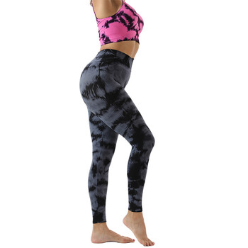 Next Skin Seamless High Elastic Tie-dye Moisture Joga костюм Спортен чорапогащник за бягане Фитнес костюм Дамски костюм голям размер