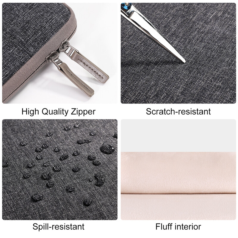 DOMISO ūdensizturīgs klēpjdatora uzmava ar rokturi 10" 11" 13" 14" 15" 17" klēpjdatora soma MacBook piezīmjdatora datora soma