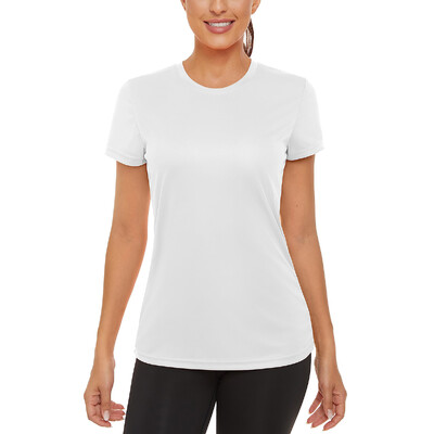 MAGCOMSEN moteriški marškinėliai trumpomis rankovėmis, UPF 50+ apsauga nuo saulės greitai išdžiūvusi, drėgmę sugerianti kasdieninė vasarinė marškinėlė