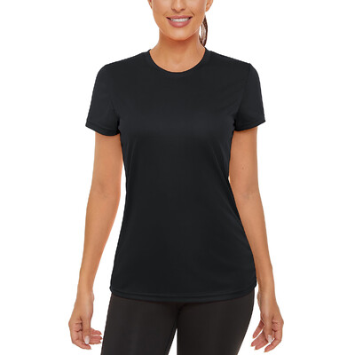 MAGCOMSEN moteriški marškinėliai trumpomis rankovėmis, UPF 50+ apsauga nuo saulės greitai išdžiūvusi, drėgmę sugerianti kasdieninė vasarinė marškinėlė