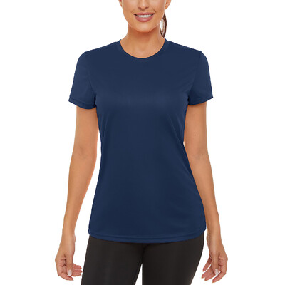 MAGCOMSEN moteriški marškinėliai trumpomis rankovėmis, UPF 50+ apsauga nuo saulės greitai išdžiūvusi, drėgmę sugerianti kasdieninė vasarinė marškinėlė