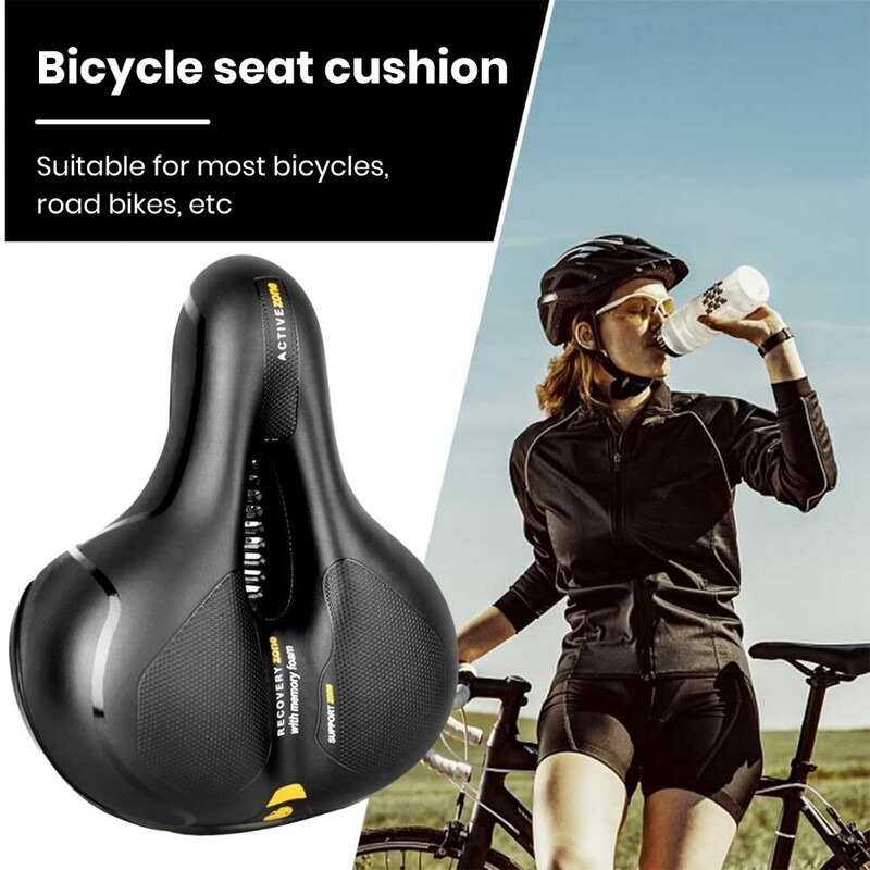 Ērts velosipēda sēdeklis Ergonomisks velosipēda sēdeklis plats velosipēda sēdekļa nomaiņa Ērts atmiņas putas iekštelpām/āram