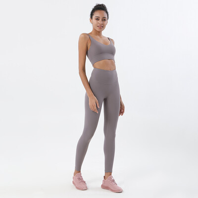 SOISOU neilona treniņtērpi Sieviešu jogas komplekts sporta tērps sporta zāle fitnesa krūšturi legingi Sieviešu atpūtas apģērbi Crop Tops Sexy 18 Colors