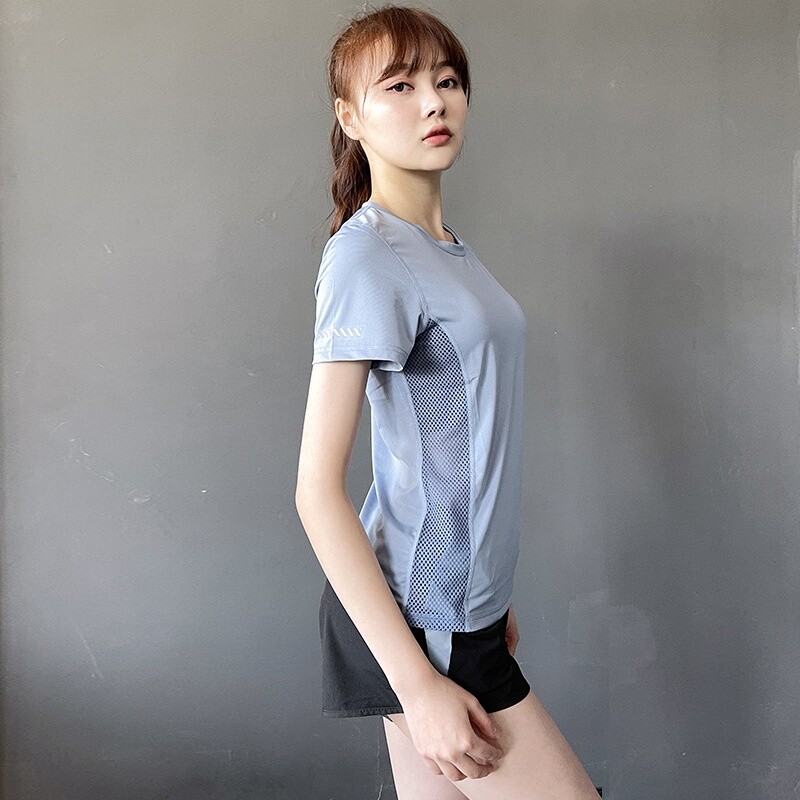 Moterų sportinė apranga Jogos drabužiai Moteriški sportiniai marškinėliai didesnio dydžio viršutiniai kūno rengybos drabužiai bėgimui