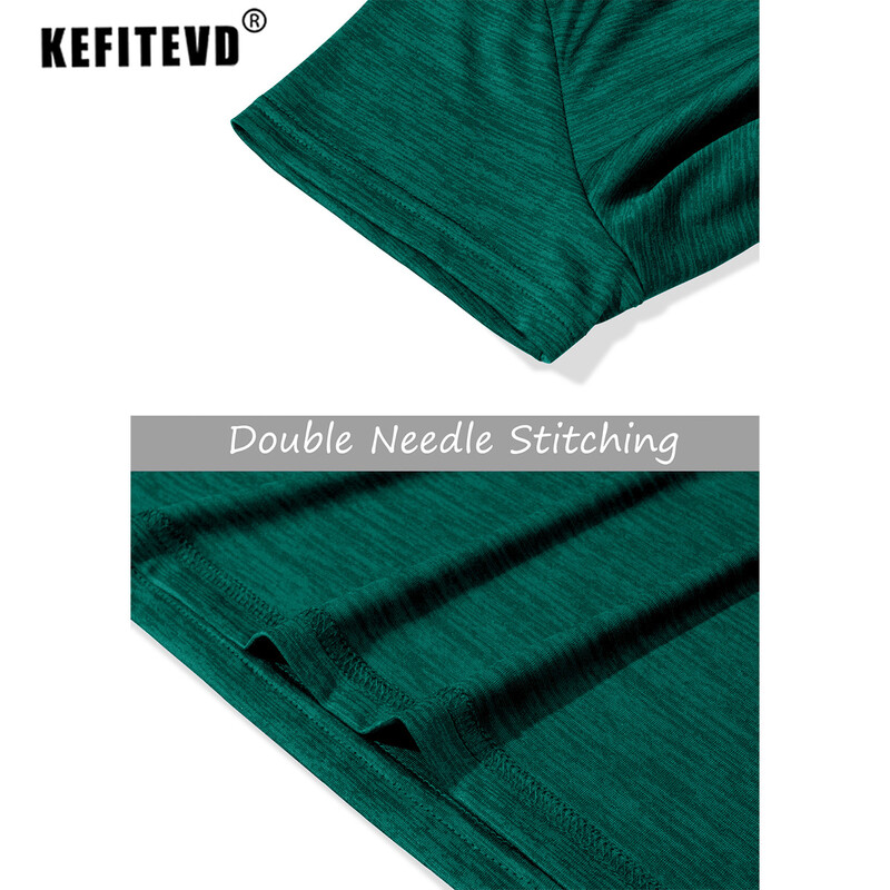 KEFITEVD Vasaras ātri sausie krekli Sieviešu ikdienas skriešanas T-krekls, viegls, mitrumu novadošs sportistu topi sporta zāles jogas treniņu krekls