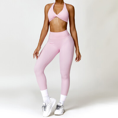 2GB Jogas Komplekts Nude Feeling Treniņa komplekti Sieviešu treniņtērps Sporta zāle Push Up Fitness Skriešanas Treniņš Sporta apģērbs Sporta krūštura legingi uzvalks