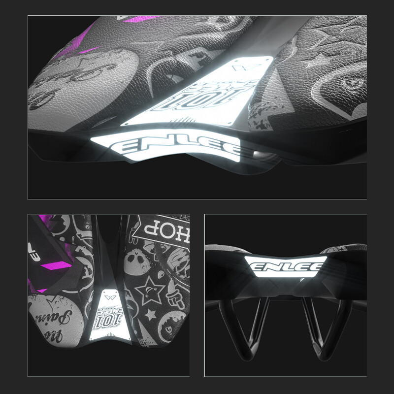 ENLEE velosipēda doba sēdekļa personības tendence īss deguns kalnu velosipēda ceļa sēdekļu spilvens 12 raksti