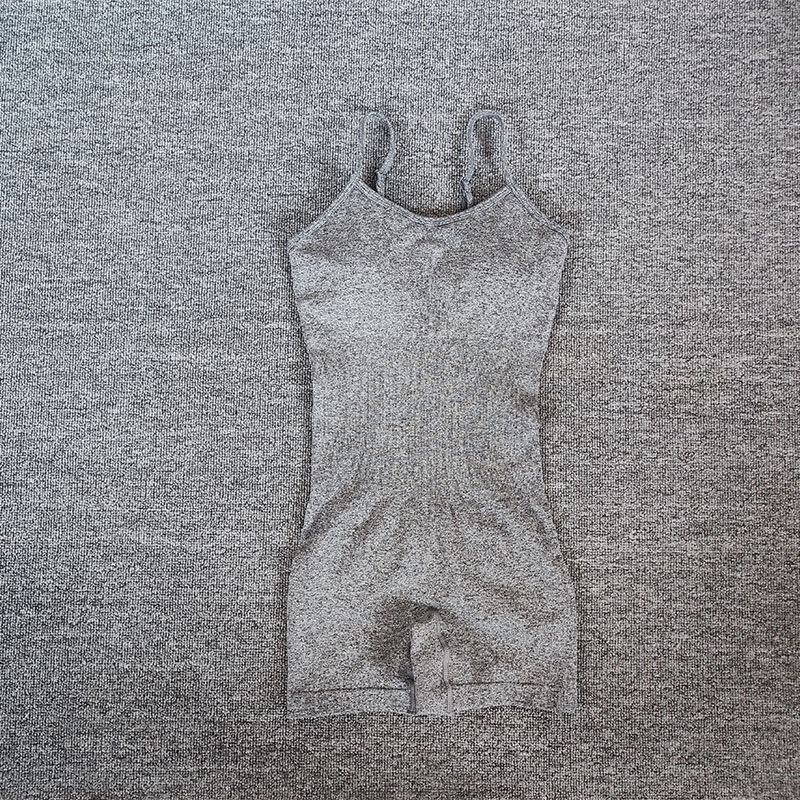 Jogas komplekts Sieviešu fitnesa rombiņi Seksīgi viengabala siksniņa vēdera kontrolei polsterēts sporta krūšturis treniņiem Jumpsuits sporta apģērbs