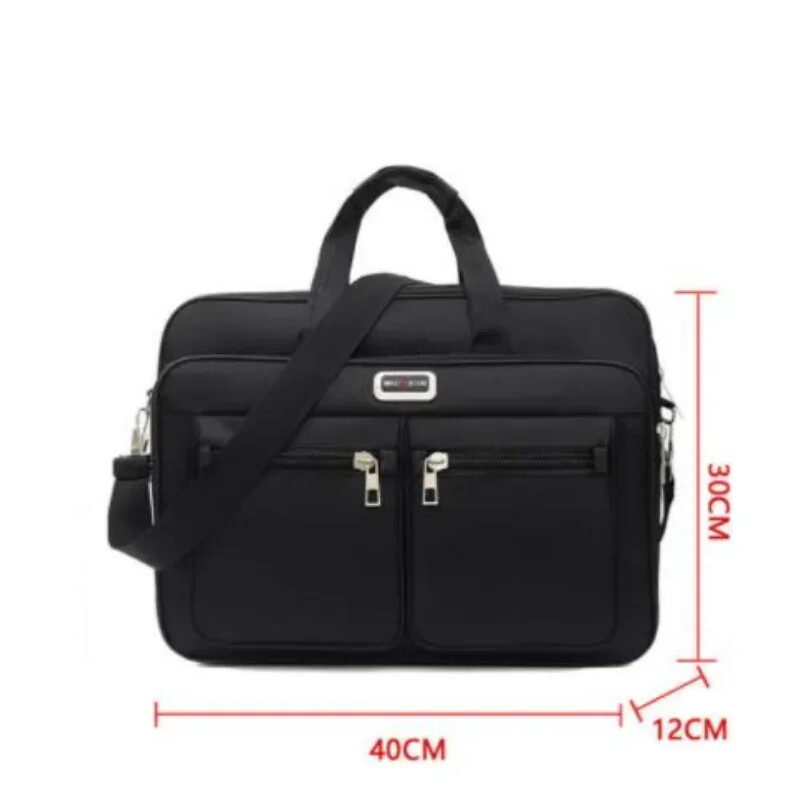 Vienkārša Tote vīriešu biznesa portfelis rokassomiņa 15,6 collu klēpjdatoru somām Lielas ietilpības plecu somām Ceļojumu piezīmjdatora kurjera soma
