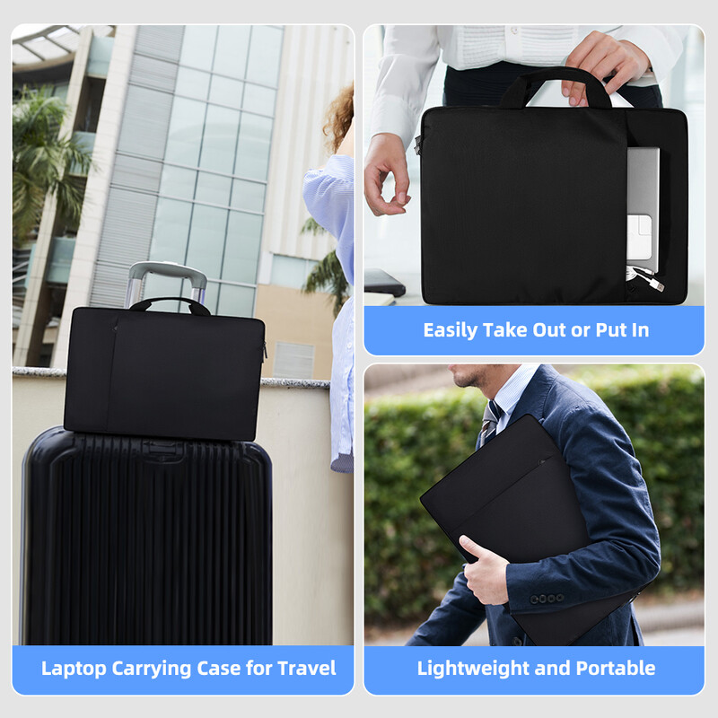 Cdisplay klēpjdatora piedurkņu soma 19 collu izturīga ceļojumu rokassomiņa Triecienizturīgs aizsargājošs datora apvalks ar rokturi, liela ietilpība