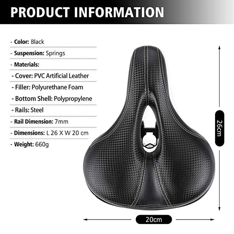 Lielo seglu velosipēda sēdekļa spilvens kalnu šosejas velosipēda plata sēdekļa velosipēda piederumi Amortizators dobas elpojošas riteņbraukšanas daļas