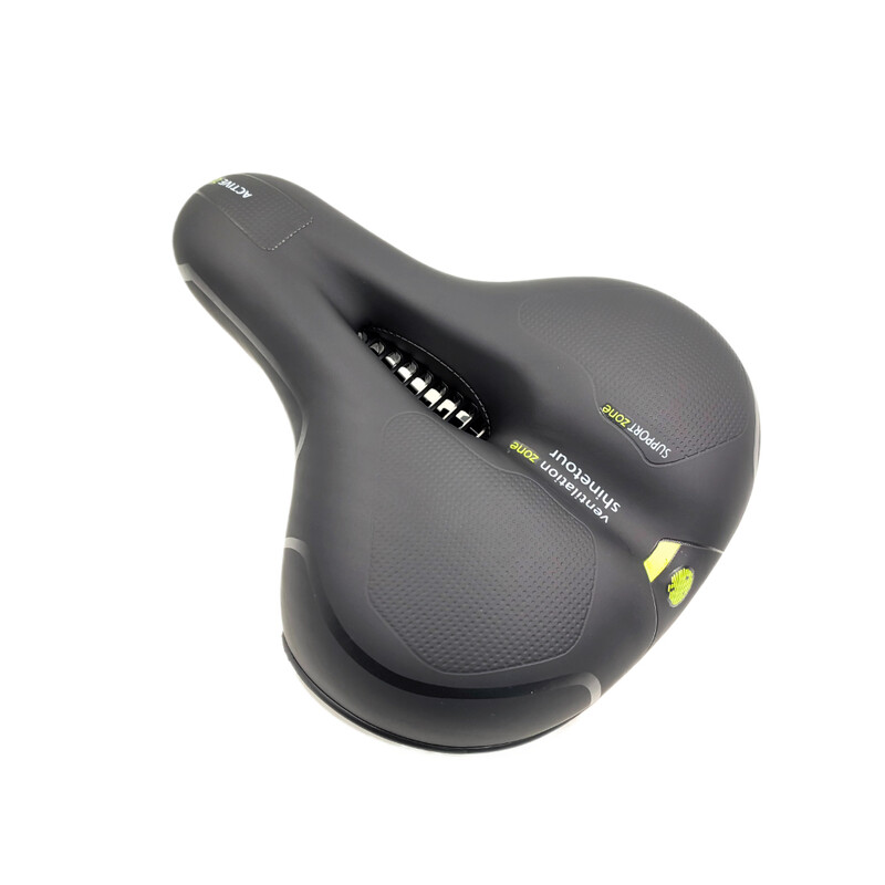 Dobi elpojoši velosipēda sēdekļi vīriešiem sievietēm, MTB šosejas velosipēda sēdekļu amortizatori, komfortabls velosipēda sēdekļa drošības brīdinājums