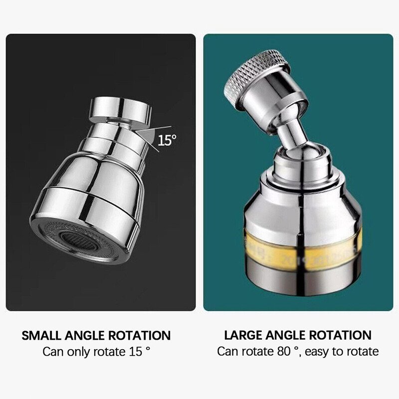 360° maišytuvo ilgintuvas Lankstomas vandenį taupantis purkštukas filtras virtuvės vandens čiaupo virtuvės kriauklė Lankstus čiaupo purškimo galvutės priedas