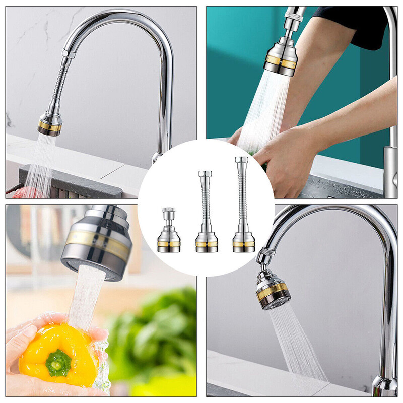 360° maišytuvo ilgintuvas Lankstomas vandenį taupantis purkštukas filtras virtuvės vandens čiaupo virtuvės kriauklė Lankstus čiaupo purškimo galvutės priedas