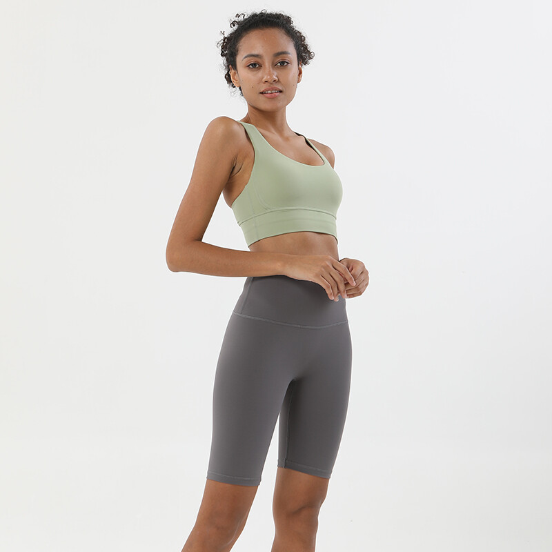 SOISOU neilona jogas komplekts vingrošanas zālei, divdaļīgi komplekti sieviešu krūšturiem, sieviešu riteņbraukšanas šorti Sporta fitnesa sporta apģērbi 45 krāsu sieviešu apģērbi