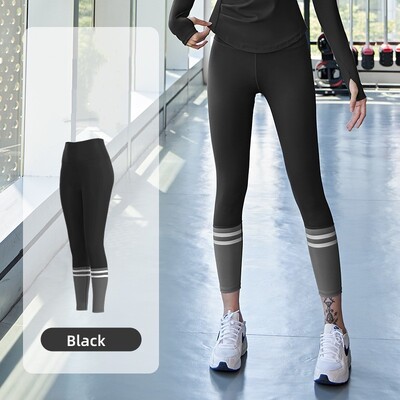 Sievietēm ar garām piedurknēm Crop Top sporta zāles skriešanas legingi Rudens bezšuvju joga elastīga fitnesa treniņa sporta apģērbs