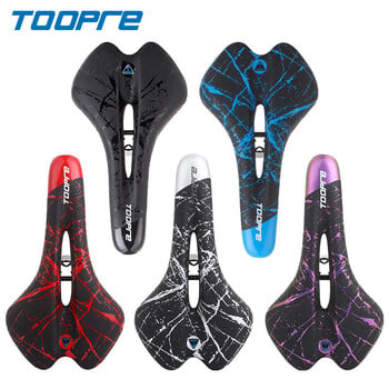 TOOPRE Σέλα ποδηλάτου MTB Mountain Road Bike Seat PU Δερμάτινο τζελ ποδηλατικό μαξιλάρι Άνετη αντικραδασμική σέλα ποδηλάτου