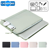 CASEPOKE klēpjdatora uzmavas futrālis 13,3 14,6 15,6 collu piezīmjdatora soma planšetdatora ūdensnecaurlaidīgs korpuss MacBook Air Pro Lenovo Hp Dell vīriešiem sievietēm