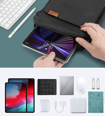 Чанта през рамо за MacBook Air M1 Case 2023 New M2 13 инча чанта за лаптоп за iPad Air 5 Pro 12.9 11 10th Gen S9 8 7 Plus жени / мъже