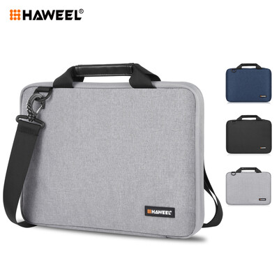 HAWEEL 13-16 инча куфарче Crossbody чанта за лаптоп Водоустойчив калъф за лаптоп за Macbook, Lenovo, ASUS, HP чанта за компютър