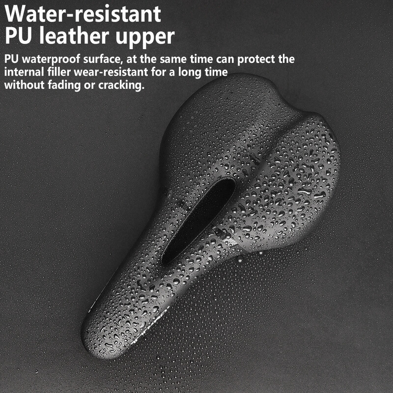 TTPRO Velosipēda spilvens MTB Īss nāsis dobs, viegls, elpojošs velosipēda sēdeklis šosejas velosipēdam Melns velosipēda sēdeklis 3209