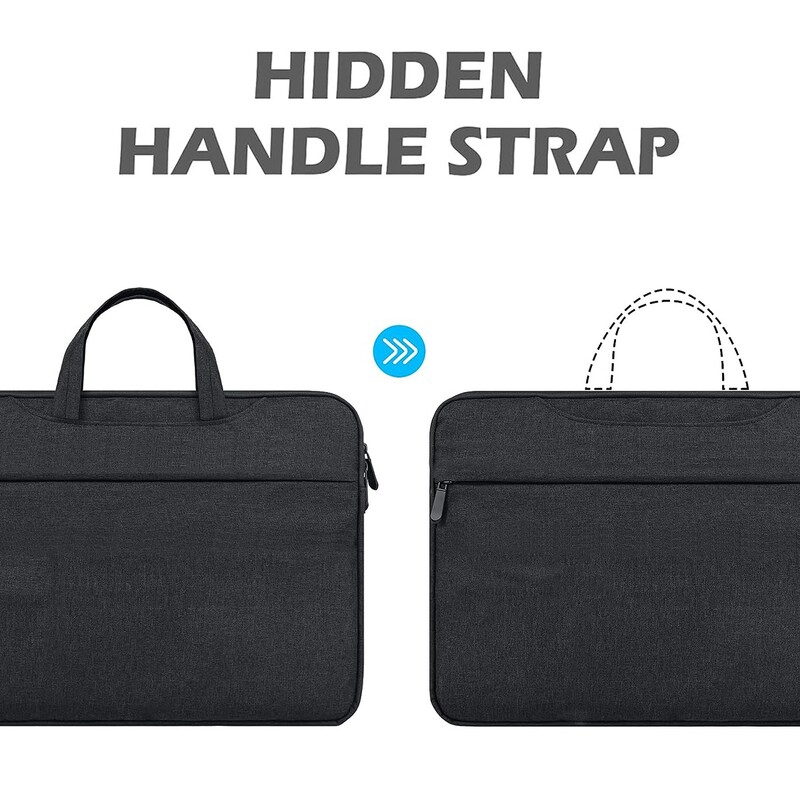 Klēpjdatora dubultā rokassomas futrālis Macbook datoram HP DELL Lenovo ASUS Huawei Samsung 13,3" 14" 15,3" 15,6" 16" ūdensnecaurlaidīgs piezīmjdatora vāciņš