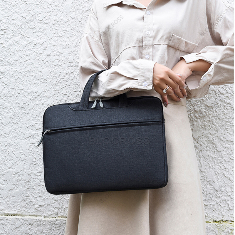 Klēpjdatora dubultā rokassomas futrālis Macbook datoram HP DELL Lenovo ASUS Huawei Samsung 13,3" 14" 15,3" 15,6" 16" ūdensnecaurlaidīgs piezīmjdatora vāciņš