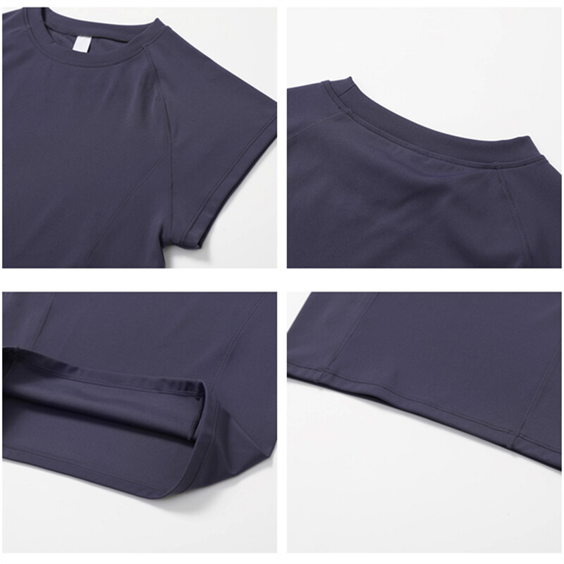 Γυναικείο T-shirt προπόνησης HBC Φιλικό προς το περιβάλλον Μπλουζάκι για τρέξιμο υψηλών επιπτώσεων Tee Push-up Workout Pilates Fitness T-shirt Yoga Crop Top