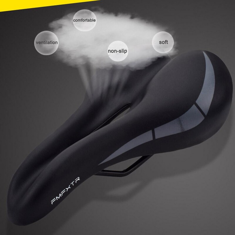 Μαξιλάρι σέλας ποδηλάτου Άνετο ποδηλατικό κάθισμα PU δερμάτινη επιφάνεια TimeTrial Άνετα αξεσουάρ σέλας ποδηλάτου αντικραδασμική