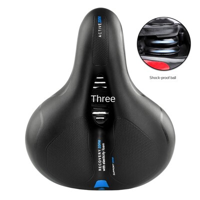 Κάθισμα ποδηλάτου Άνετο & αναπνεύσιμο μαξιλάρι σέλας ποδηλάτου Αδιάβροχο με διπλή απορρόφηση κραδασμών για MTB Mountain Road Bike