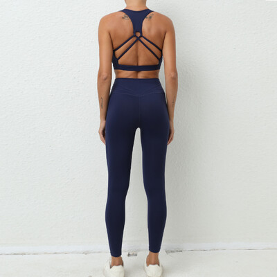 Σετ γιόγκα χωρίς ραφές Αθλητικό γυμναστήριο Παντελόνι ανύψωσης ισχίων Beauty Back Nude Feel Κοστούμια γυμναστικής Ρούχα γυμναστικής Σετ κολάν για γυναίκες