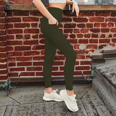 XL 1/2PCS Γυναικείο Σετ Γιόγκα Γυμναστήριο Laser Αθλητικό Σουτιέν Τοπ ψηλόμεσο κολάν τσέπη προπόνηση Παντελόνι αθλητική φόρμα γυμναστικής Αθλητική φόρμα