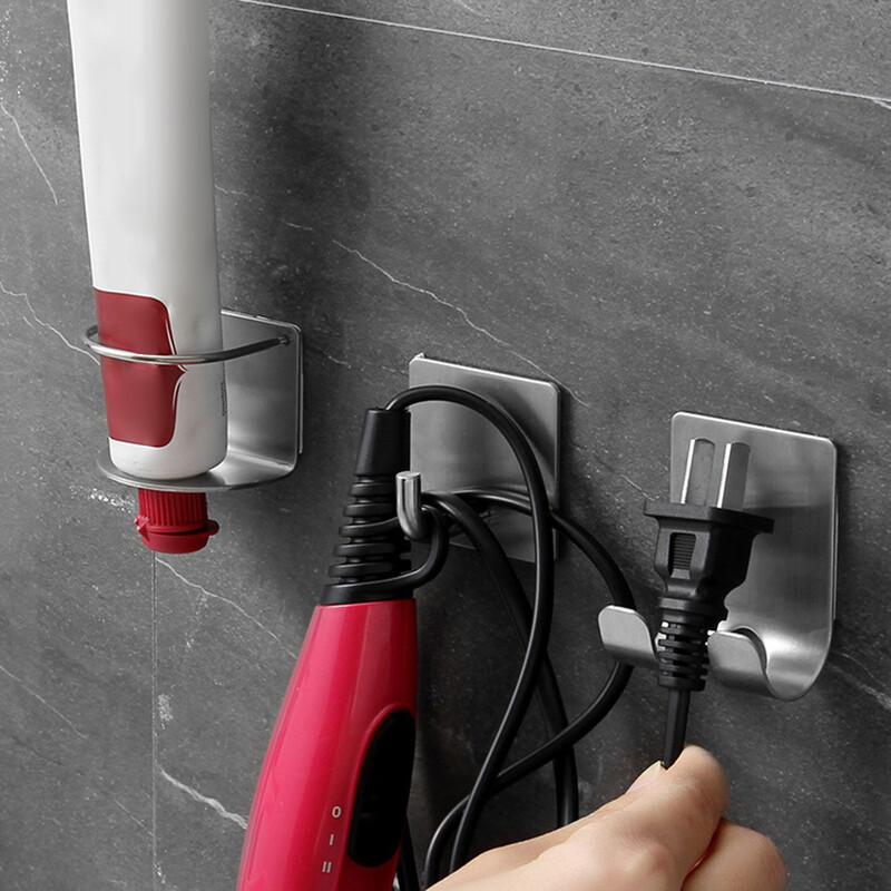 Nerūdijančio plieno skustuvo laikiklis, skirtas vyriškam skustuvo laikikliui lentyna Vonios skustuvo laikiklis sieninis klijuojamas laikymo kabliukas virtuvės kabyklos lentyna